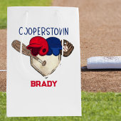 Gepersonaliseerde Cooperstown Baseball Medium Cadeauzakje