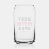 Gepersonaliseerde Coquette Bow Beste ooit Moeder Blikvorm Glas (Achterkant)