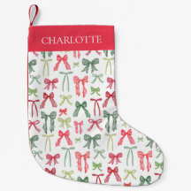 Gepersonaliseerde Coquette Kerstbowsen Kous