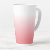 Gepersonaliseerde Coral Ombre Latte Mok (Rechterhoek)