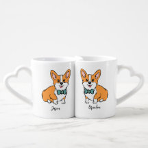 Gepersonaliseerde Corgi de heer en de heer Couples
