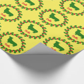 Gepersonaliseerde Corgi vakantie inpakpapier (Hoek)