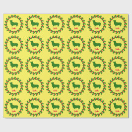 Gepersonaliseerde Corgi vakantie inpakpapier