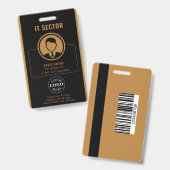 Gepersonaliseerde Corporate Badge met Foto-ID & Lo (Voor- en achterkant)