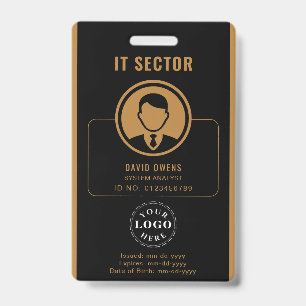 Gepersonaliseerde Corporate Badge met Foto-ID & Lo