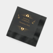 Gepersonaliseerde Corporate Christmas Party Folie Servetten (Links)