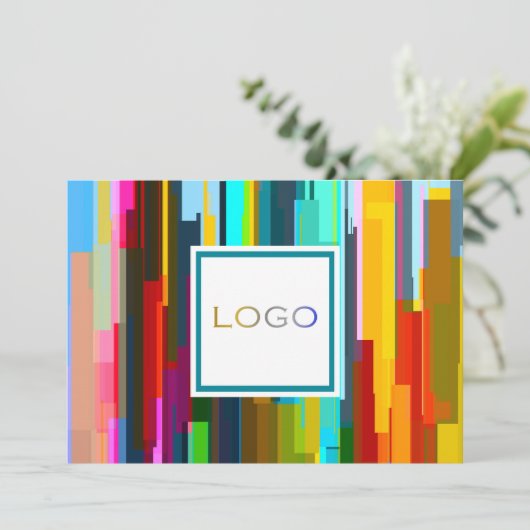 Gepersonaliseerde Corporate Logo en Handtekeningen Kaart (Staand voorkant)