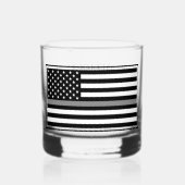 Gepersonaliseerde correctionele officier Thin Silv Whisky Glas (Voorkant)
