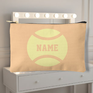 Gepersonaliseerde cosmetische tas met tennisprint