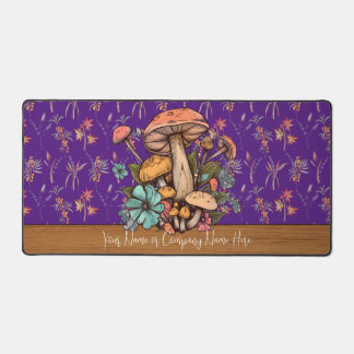 Gepersonaliseerde Cottagecore Mushroom XL Deskmat  Bureaumat