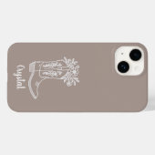 Gepersonaliseerde Country Cowgirl boot telefoon ca Case-Mate iPhone Case (Achterkant (horizontaal))
