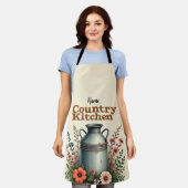 Gepersonaliseerde Country Kitchen Schort - Boerder (Gedragen)