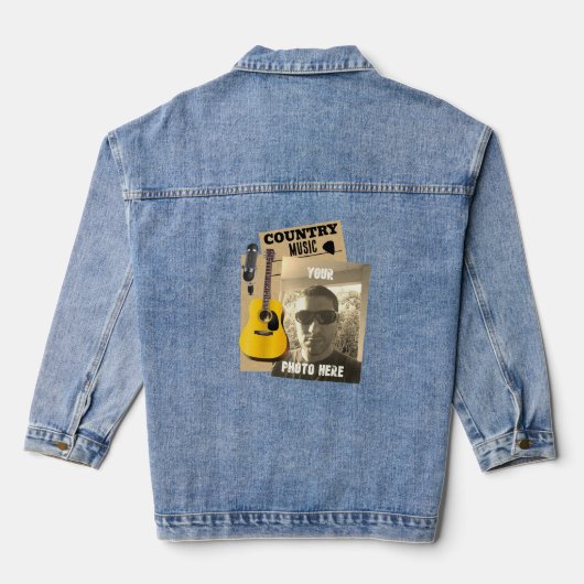Gepersonaliseerde Country Music Denim Jacket (Achterkant)