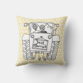 Gepersonaliseerde country Wedding Tractor-module Kussen (Achterkant)