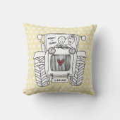 Gepersonaliseerde country Wedding Tractor-module Kussen (Voorkant)
