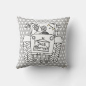 Gepersonaliseerde country Wedding Tractor-module Kussen (Achterkant)