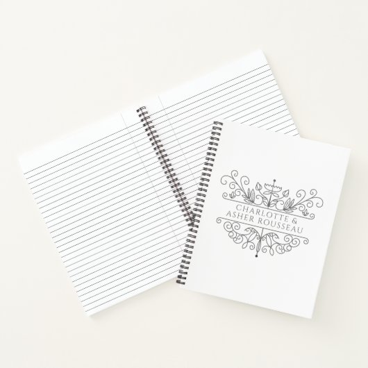 Gepersonaliseerde Couple's Notitieboek (Binnen)