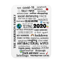 Gepersonaliseerde 'Covid-19 World Pandemic Commemo