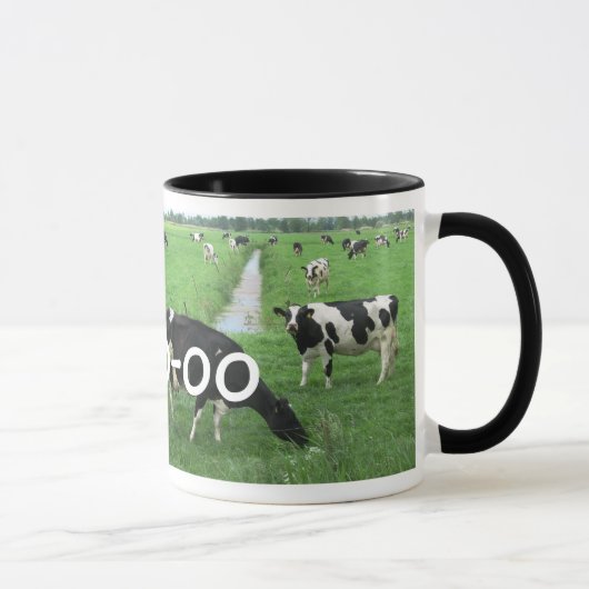 Gepersonaliseerde Cow-cadeautjes: Mok van melk met (Rechts)