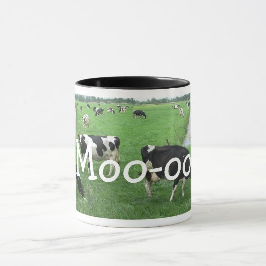 Gepersonaliseerde Cow-cadeautjes: Mok van melk met (Midden)