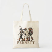 Gepersonaliseerde Cowboy Skeleton Trick or treat S Tote Bag (Voorkant)