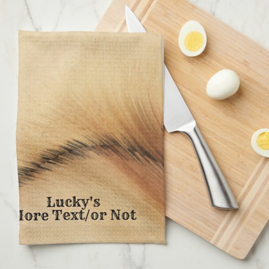 Gepersonaliseerde cowboy theedoek (Quarter Fold)