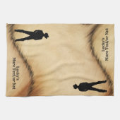 Gepersonaliseerde cowboy theedoek (Horizontaal)
