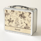 Gepersonaliseerde Cowboy Western Rodeo Horses (Achterkant)