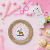 Gepersonaliseerde Cowgirl Baby shower Cake Paper B Papieren Bordje (Feest)