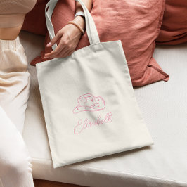 Gepersonaliseerde Cowgirl Pet Bachelorette Tote Bag
