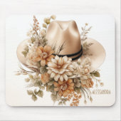 Gepersonaliseerde Cowgirl Pet Muismat Rustiek West (Voorkant)