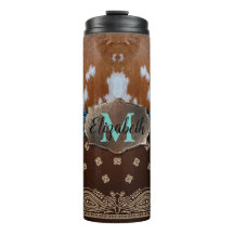 Gepersonaliseerde Cowgirl Thermal Coffee Tumbler