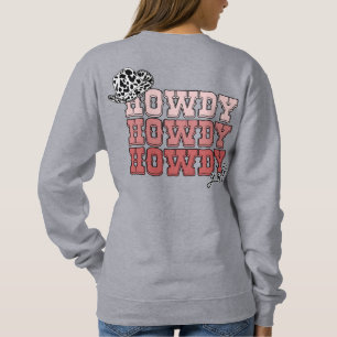 Gepersonaliseerde Cowgirl western pet Howdy Y'all  Trui