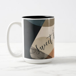 Gepersonaliseerde Cozy Bohemian Tweekleurige Koffiemok