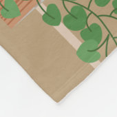 Gepersonaliseerde Cozy Plant Books Kantoor Fleece Deken (Hoek)