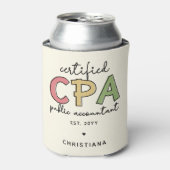Gepersonaliseerde CPA Certified Public Accountant- Blikjeskoeler (Blikje Voorkant)