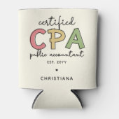 Gepersonaliseerde CPA Certified Public Accountant- Blikjeskoeler (Voorkant)