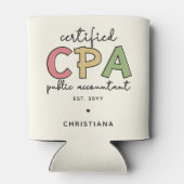 Gepersonaliseerde CPA Certified Public Accountant- Blikjeskoeler (Achterkant)