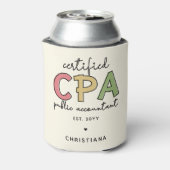 Gepersonaliseerde CPA Certified Public Accountant- Blikjeskoeler (Blikje Achterkant)