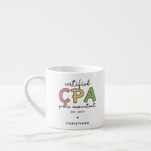 Gepersonaliseerde CPA Certified Public Accountant- Espresso Kop