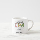 Gepersonaliseerde CPA Certified Public Accountant- Espresso Kop (Rechts)