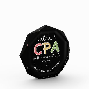 Gepersonaliseerde CPA Certified Public Accountant- Fotoblokken