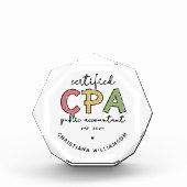 Gepersonaliseerde CPA Certified Public Accountant- Fotoblokken (Voorkant)