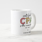Gepersonaliseerde CPA Certified Public Accountant- Grote Koffiekop (Voorkant rechts)