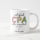 Gepersonaliseerde CPA Certified Public Accountant- Grote Koffiekop (Rechts)
