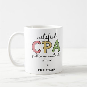 Gepersonaliseerde CPA Certified Public Accountant- Koffiemok