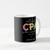 Gepersonaliseerde CPA Certified Public Accountant- Koffiemok (Voorkant rechts)