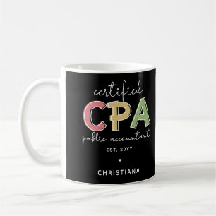 Gepersonaliseerde CPA Certified Public Accountant- Koffiemok