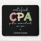 Gepersonaliseerde CPA Certified Public Accountant- Muismat (Voorkant)