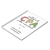 Gepersonaliseerde CPA Certified Public Accountant- Notitieboek (Linkerzijde)